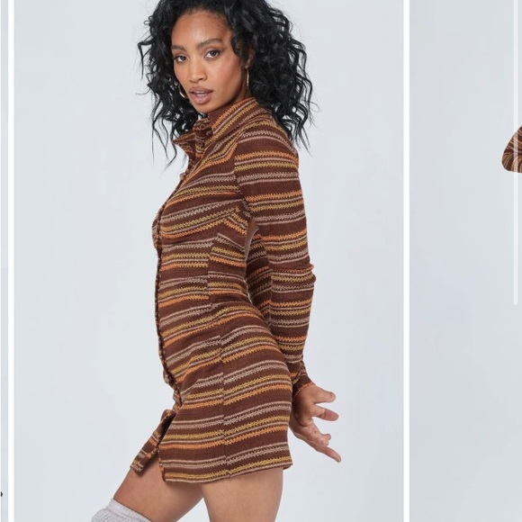 Princess Polly Long Sleeve Dalton Mini Dress - Picture 3 of 10